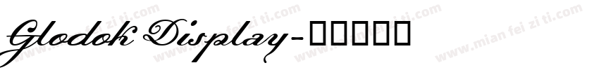 Glodok Display字体转换